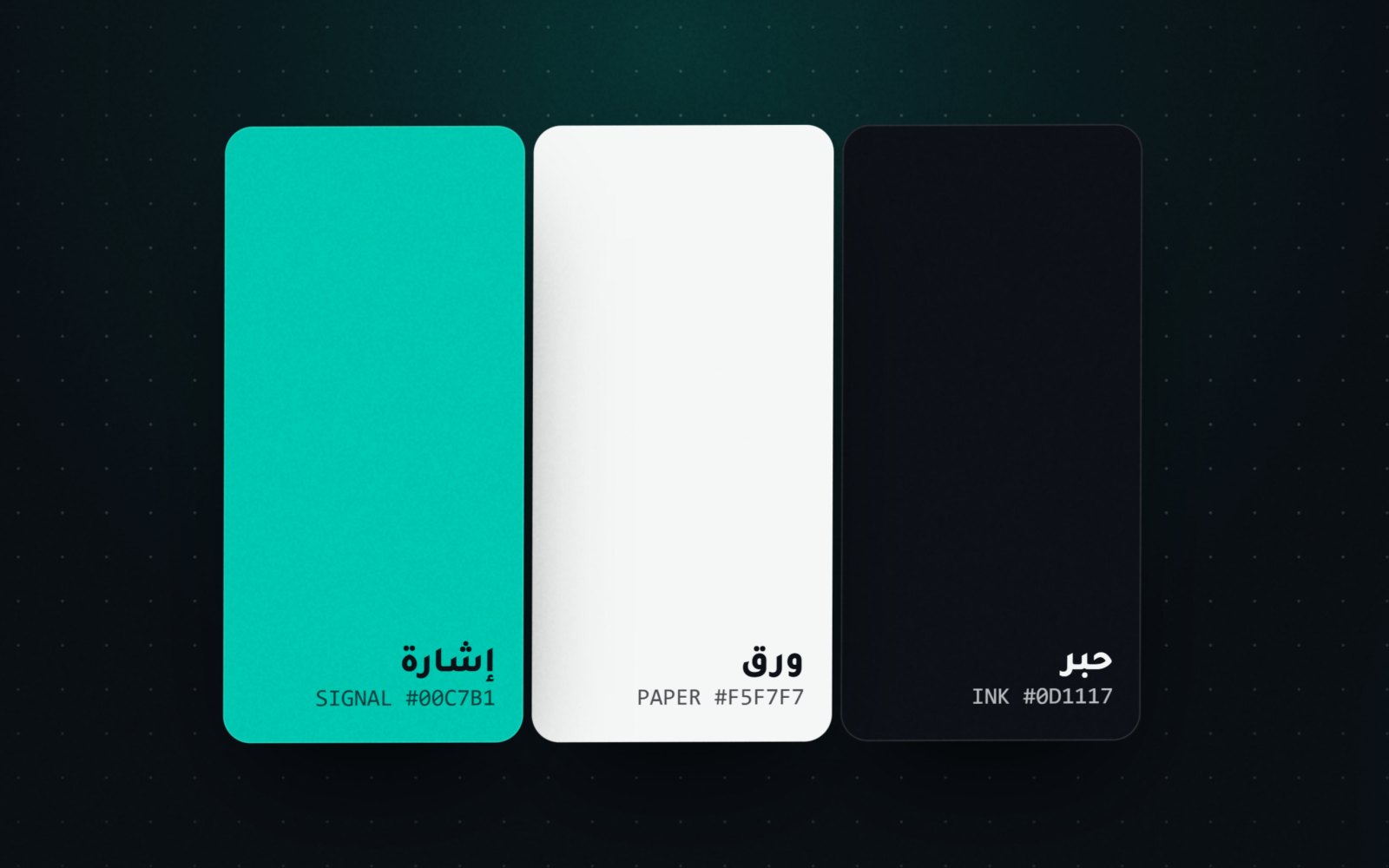 ثلاثةُ ألوان: إشارةٌ وورقٌ وحبر